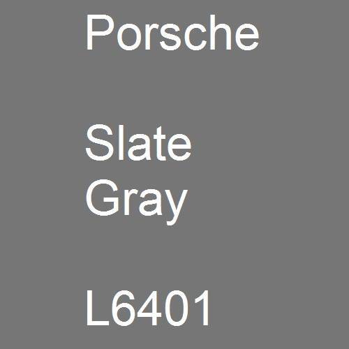 Porsche, Slate Gray, L6401.